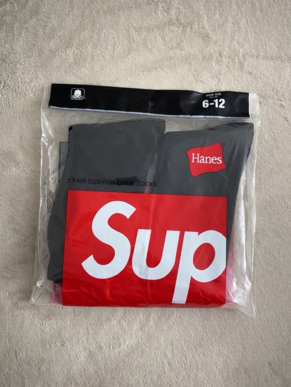 Supreme Black Socks